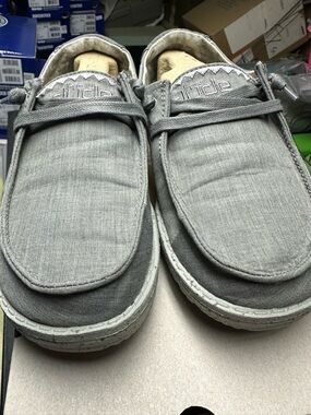 Hey Dude Women's Gray Casual Slip-On Loafers